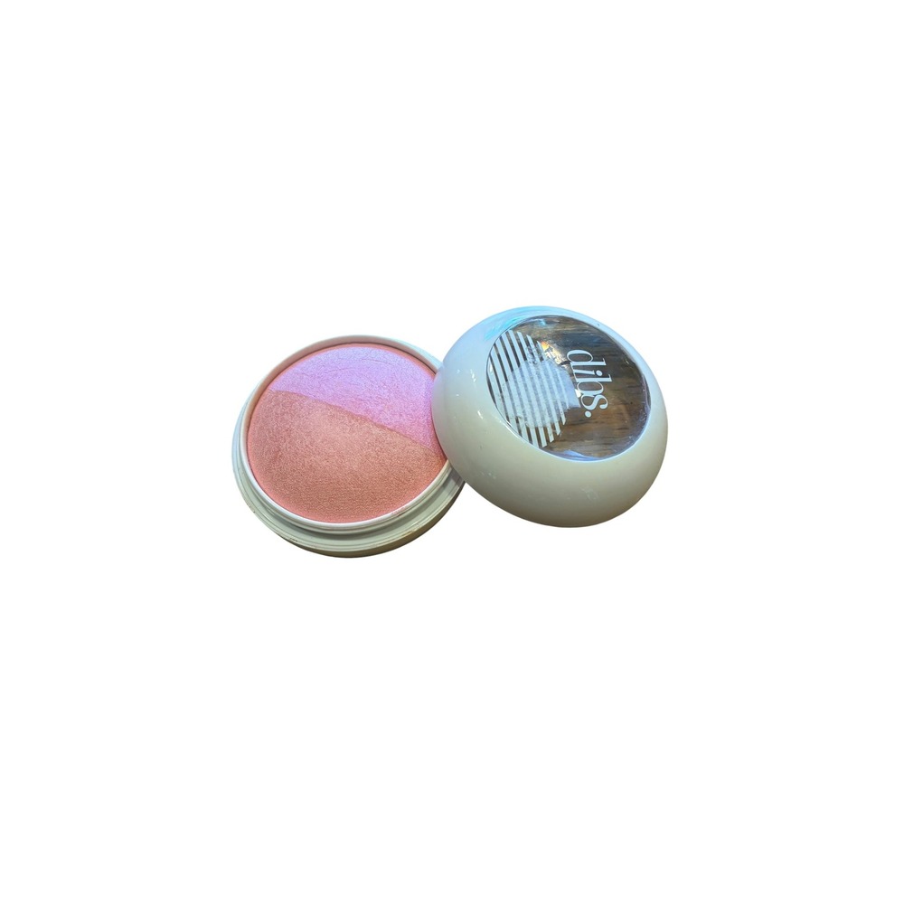 DIBS Beauty The Duet Baked Blush Duo Pop Star 3-in-1 Blush‎ Highlighter READ